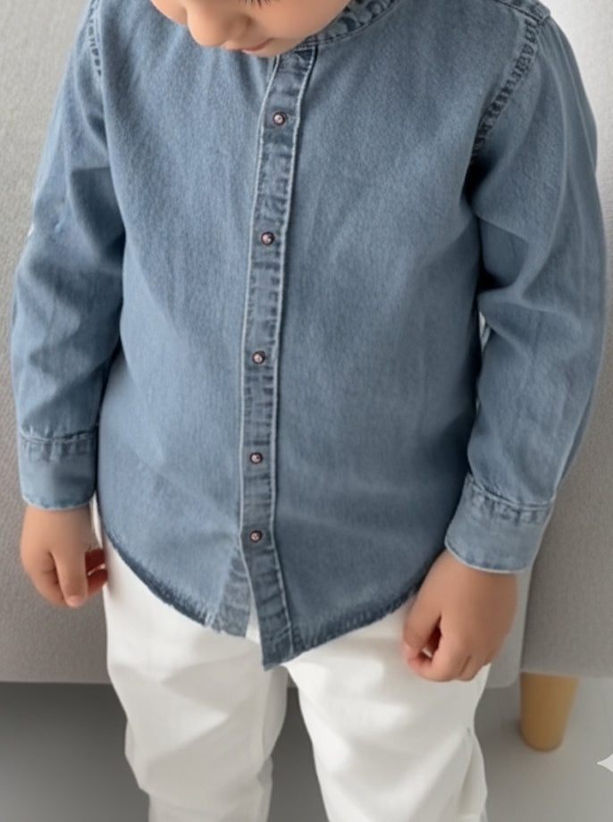 Chemise Jeans Boutons pressés